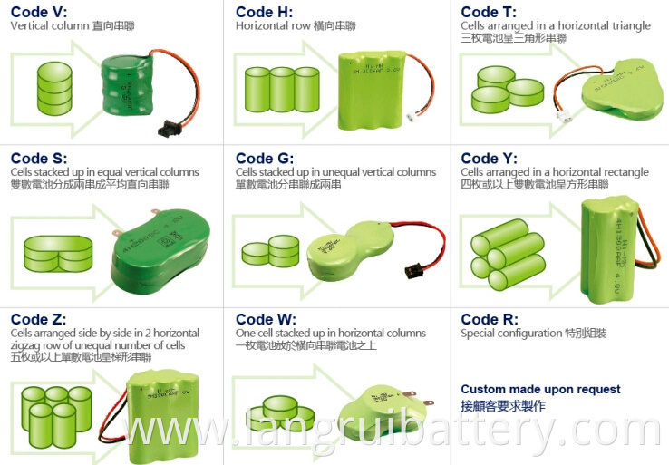 D Size 4.8VV 4000mAh Ni-MH Pack Batteries for Lights